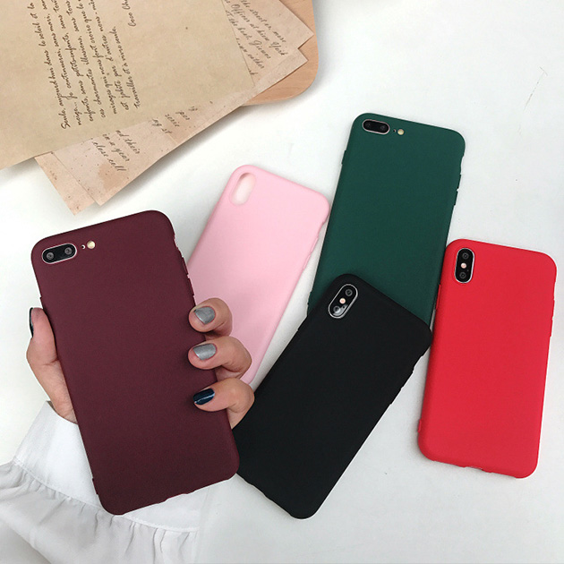 เคสซิลิโคนนิ่ม ผิวเรียบ iPhone